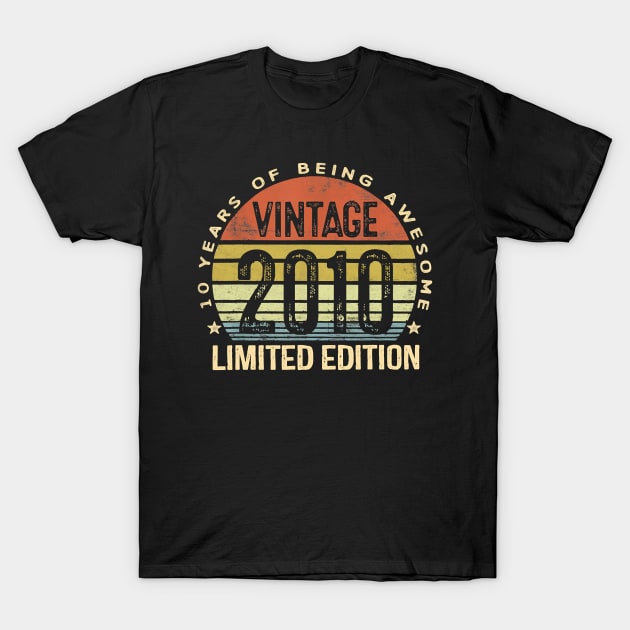 10 Year Old Gifts Vintage 2010 Limited Edition 10th Birthday T shirt T-Shirt10 Year Old Gifts Vintage 2010 Limited Edition 10th Birthday T shirt T-Shirt T-Shirt by Hot food